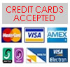 all major credit cards accepted